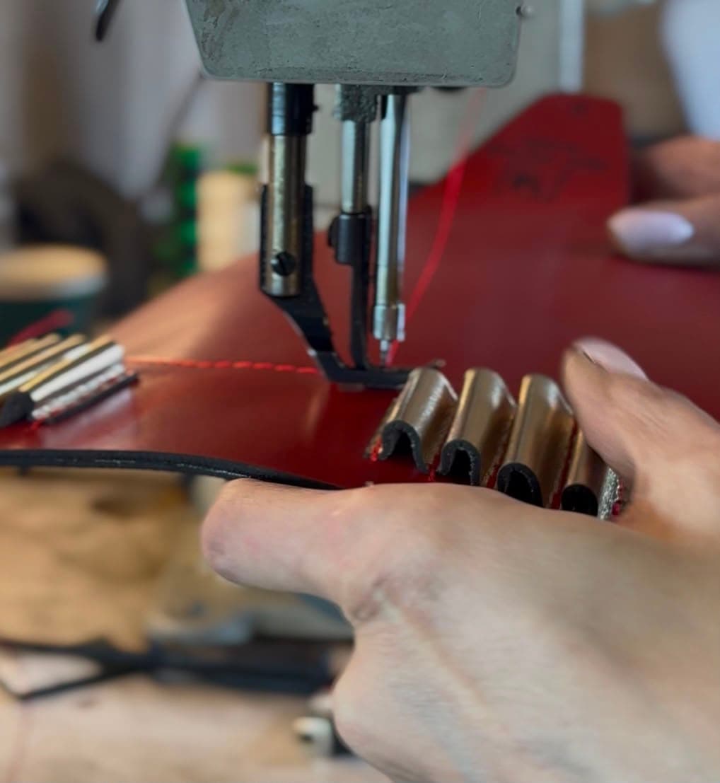 Hand-crafting a MY STAR leather piece