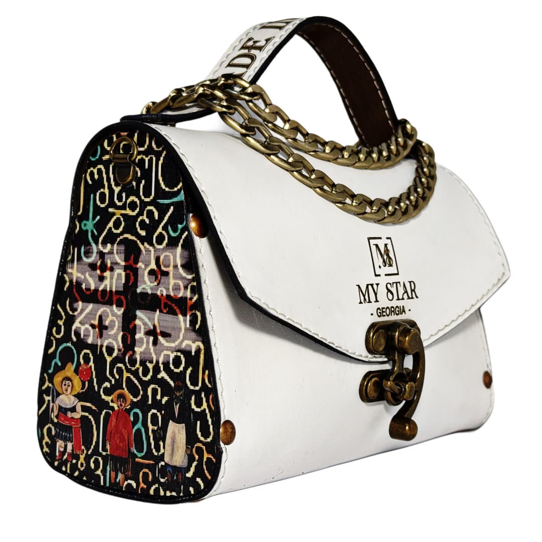 "Georgia" Bag, White