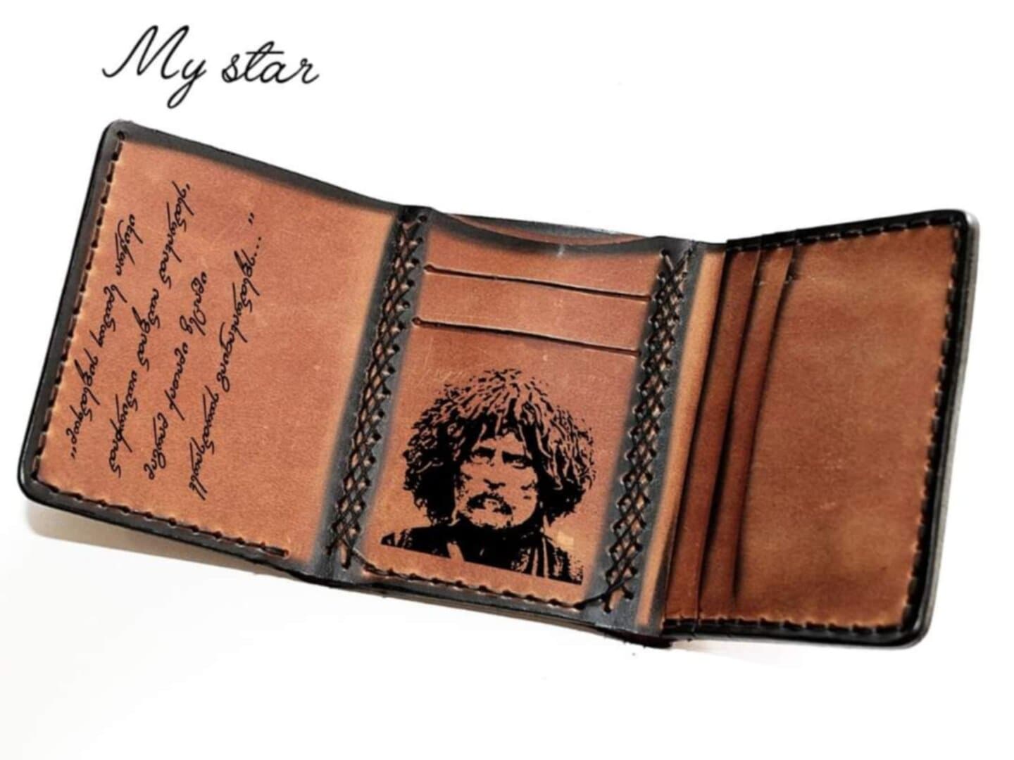 Triple-Fold Wallet Engraved